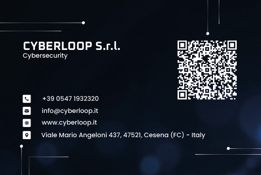 Biglietto da visita Cyberloop retro